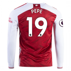 Arsenal Nicholas Pepe Long Sleeve Home Jersey