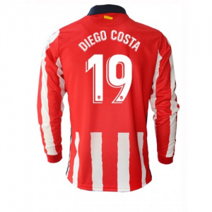 Atletico Madrid Diego Costa Long Sleeve Home Jersey