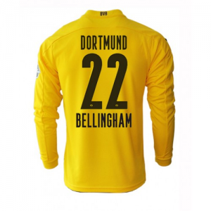 Borussia Dortmund Jude Bellingham Long Sleeve Home Jersey