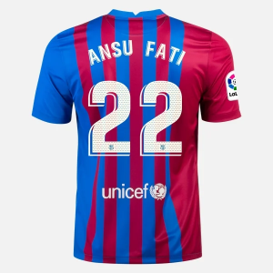 Barcelona Ansu Fati 22 Thuis shirt Nike 2021/22 – Korte Mouw