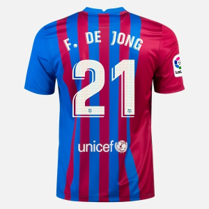 Barcelona Frenkie de Jong 21 Thuis shirt Nike 2021/22 – Korte Mouw