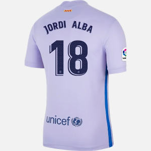 Barcelona Jordi Alba 18 Uit shirt Nike 2021/22 – Korte Mouw