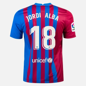 Barcelona Jordi Alba 18 Thuis shirt Nike 2021/22 – Korte Mouw