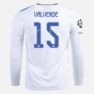 Real Madrid Federico Valverde 15 Thuis shirt 2021/22 – Lange Mouw