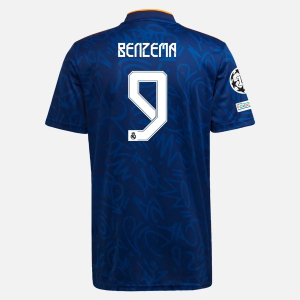 Real Madrid Karim Benzema 9 Uit shirt adidas 2021/22 – Korte Mouw